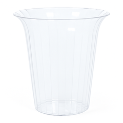 Clear Flared Plastic Cylinder Candy Buffet Container - 40 oz