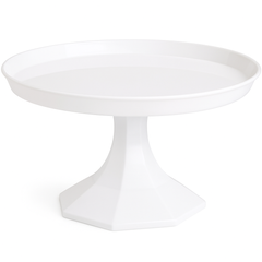 Elegant Medium White Cake Stand - 11-inch Dessert Display