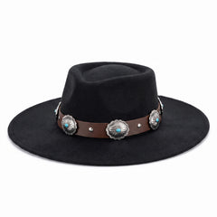 Women's Black Modern Western Cowboy Hat