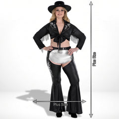 Plus Size Women's Cowgirl Costume Top