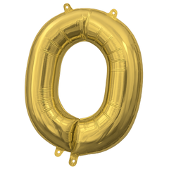 Gold Foil Letter "O" Balloon - Air Filled