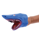 Stretchy Shark Hand Puppets/6 Per Disp - 6 Count