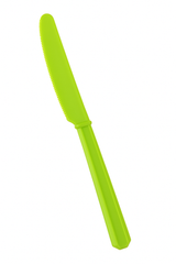 Lime Green Economy Plastic Knives