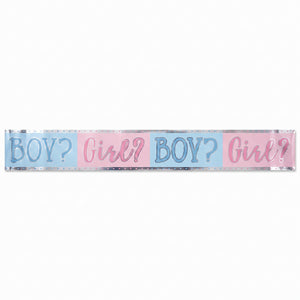Pink or Blue? Gender Reveal Banner