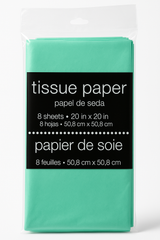 Festive Green Tissue Paper - 8 Sheets