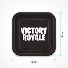 Fortnite Square Party Plates - Victory Royale Disposable Paper Tableware, 23 cm, Pack of 8