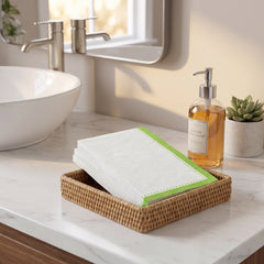 Premium Kiwi Buffet Napkins - 8 In. x 4 In.