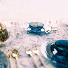 11 In. Sapphire Gemstone Plastic Plates | 120 Count