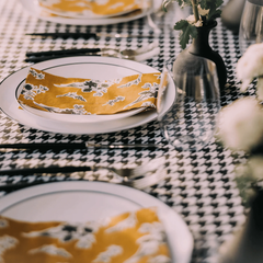 B&W Print Luncheon Napkins | 720 Count