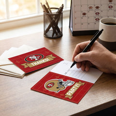 San Francisco 49ers Party Invitation & Thank You Card Set