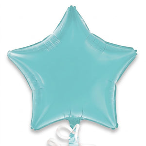 Caribbean Blue Star Foil Balloon