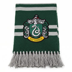 Harry Potter Slytherin Scarf - Green and White Striped Costume Accessory