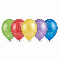 Primary Colours Confetti Latex Balloon Pack - 11-inch, 15 Count