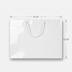 Extra Large Glossy White Gift Bag