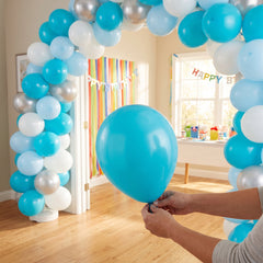 Caribbean Blue 9" Latex Balloons - Pack of 20