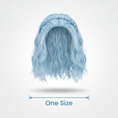 Disney Zombies 3 Addison Alien Blue Wig for Kids - Halloween Costume Accessory