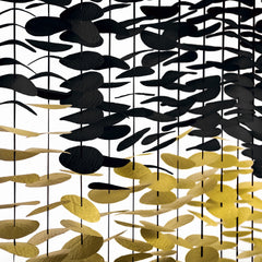 Black Tissue Circle Backdrop Decoration