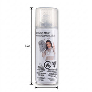 Silver Glitter Body Spray Makeup - 4 oz Halloween Costume Accessory