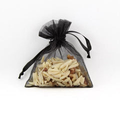 4in. x 5in. Black Sheer Organza Pouch (12)