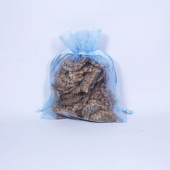 4in. x 5in. Light Blue Sheer Organza Pouch (12)