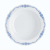 5 Oz. White / Navy Victorian Design Bowls | 20 Count