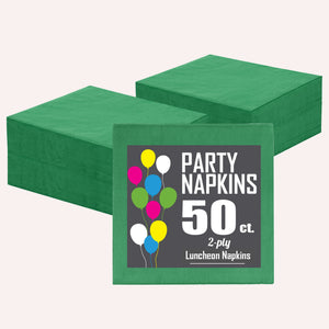 Emerald Green Luncheon Napkins | 6.75 in. x 6.75 in. | 1800 Count