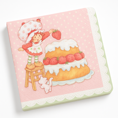 Strawberry Shortcake Birthday Beverage Napkins
