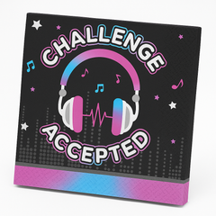 "Challenge Accepted" Internet Famous Luncheon Napkins, 16-Pack