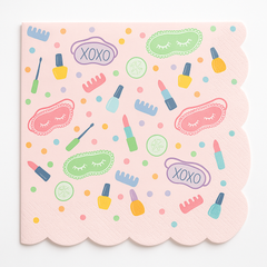 Spa Party Luncheon Napkins - 6.5 In. x 6.5 In. - Fun and Stylish Birthday Tableware