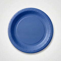 Royal Blue 6.75" Round Paper Plates