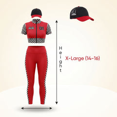 Women's Race Car Driver Costume - Halloween Edition