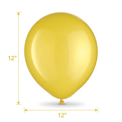 Sunshine Yellow 12" Latex Balloons - 15 Pack