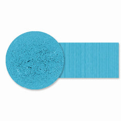 Vibrant Caribbean Blue Crepe Streamer - 81 Feet