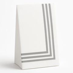 Classic Silver Stripe Airlaid Guest Towels