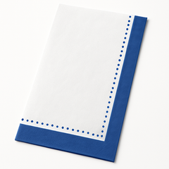 Premium Royal Blue Guest Towel Napkins - 20 Count
