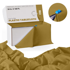 54 In. x 100 Ft. Cut To Size Table Roll | Gold | Case of 6