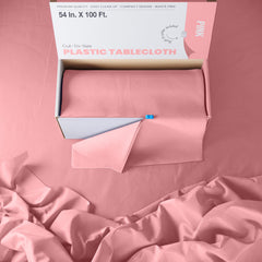 54 In. x 100 Ft. Cut To Size Table Roll | Pink | Case of 6