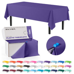 54 In. x 100 Ft. Cut To Size Table Roll | Purple | Case of 6
