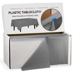 54 In. x 100 Ft. Cut To Size Table Roll | Silver | Case of 6