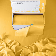 54 In. x 100 Ft. Cut To Size Table Roll | Yellow | Case of 6