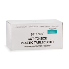 54 In. x 300 Ft. Cut To Size Table Roll | Aqua | Case of 4