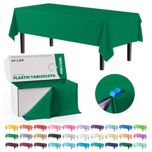 54 In. x 300 Ft. Cut To Size Table Roll | Emerald Green | Case of 4