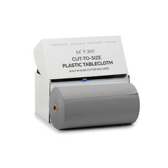 54 In. x 300 Ft. Cut To Size Table Roll | Silver | Case of 4