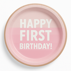 Baby's First Birthday 7" Round Paper Plates