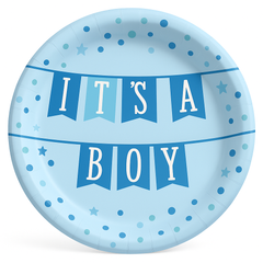It's a Boy Baby Shower Paper Plates - 6.75"