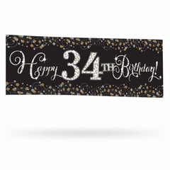 Sparkling Celebration Personalized Birthday Banner