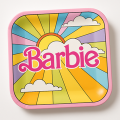 Vintage Barbie 7" Square Paper Plates