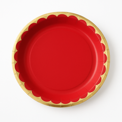 Vibrant Red 6.75" Paper Plates
