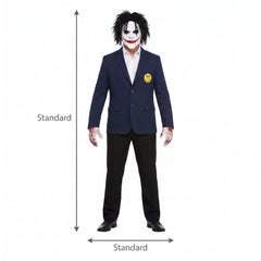 Men's Creepy Painter Costume with Jacket, Gloves, and Mask - Halloween Special - Adult One Size