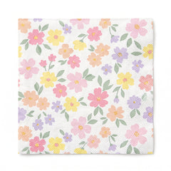 Springtime Blooms Luncheon Napkins - 6.5 In. x 6.5 In. - 16 Pack